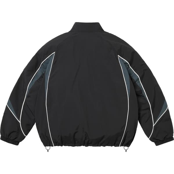 Supreme Contrast Piping Track Jacket - Black (front)