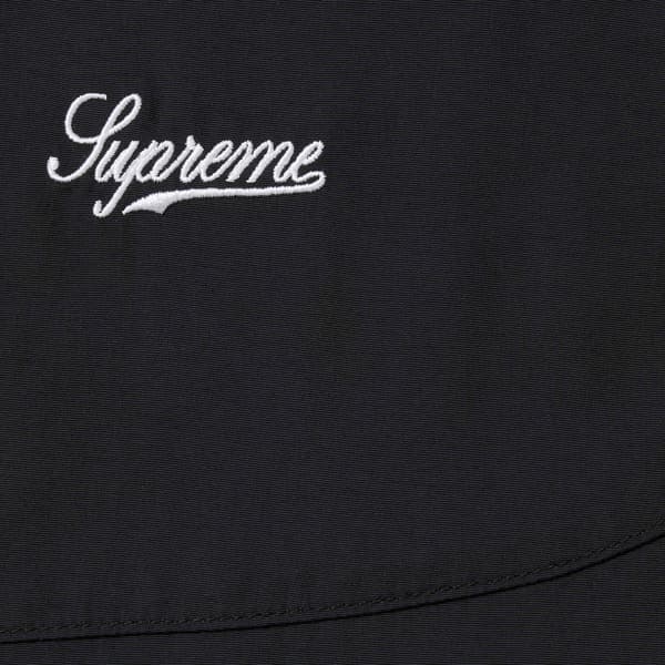 Supreme Contrast Piping Track Jacket - Black (front)