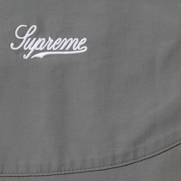 Supreme Contrast Piping Track Jacket - Grey (front)