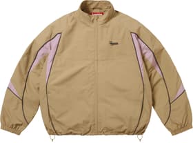 Supreme Contrast Piping Track Jacket Tan