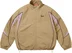 Supreme Contrast Piping Track Jacket - Tan (front)