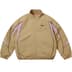 Supreme Contrast Piping Track Jacket - Tan (front)