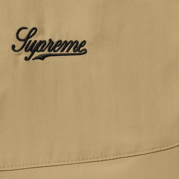 Supreme Contrast Piping Track Jacket - Tan (front)