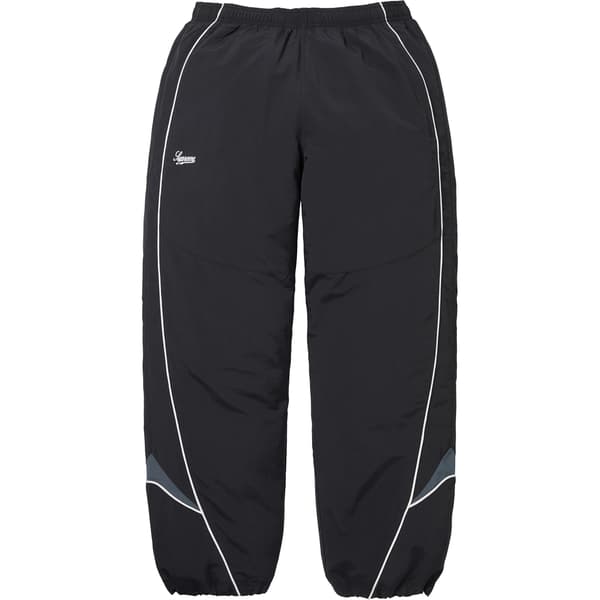 Supreme Contrast Piping Track Pant - Black (front)