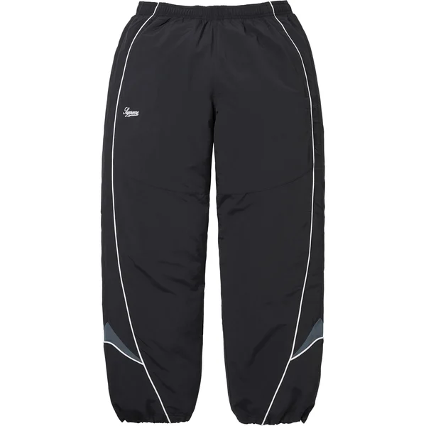 Supreme Contrast Piping Track Pant - Black (front)