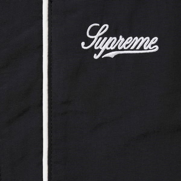 Supreme Contrast Piping Track Pant - Black (front)