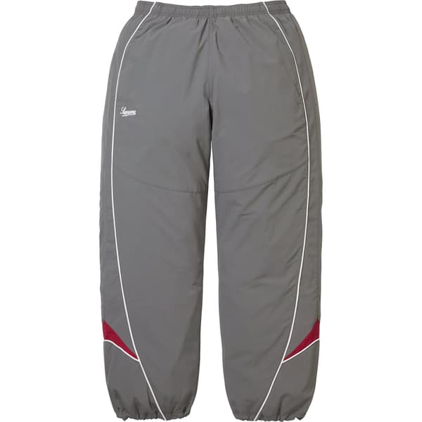Supreme Contrast Piping Track Pant - Grey (front)
