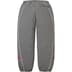 Supreme Contrast Piping Track Pant - Grey (front)