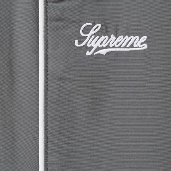 Supreme Contrast Piping Track Pant - Grey (front)