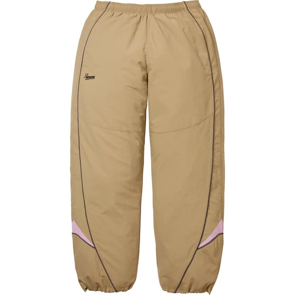 Supreme Contrast Piping Track Pant - Tan (front)