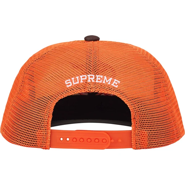 Supreme Contrast S Mesh Back 6-Panel - Orange (front)