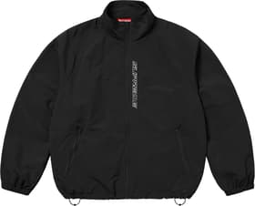 Supreme Contrast Zip Track Jacket Black