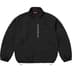 Supreme Contrast Zip Track Jacket - Black (front)