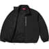 Supreme Contrast Zip Track Jacket - Black (front)