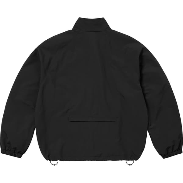 Supreme Contrast Zip Track Jacket - Black (front)