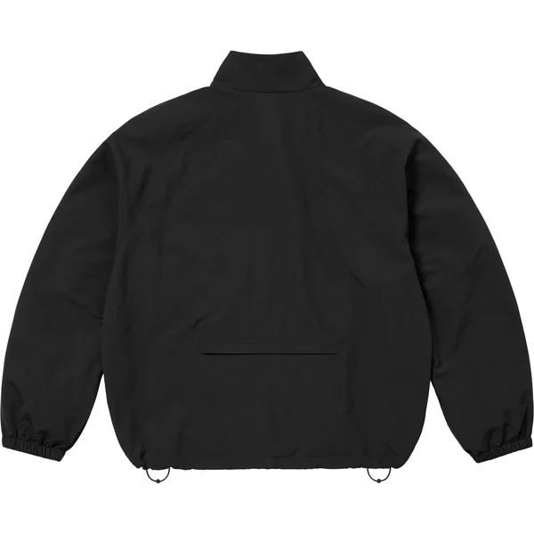 Supreme Contrast Zip Track Jacket - Black (front)