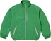 Supreme Contrast Zip Track Jacket - Green (front)