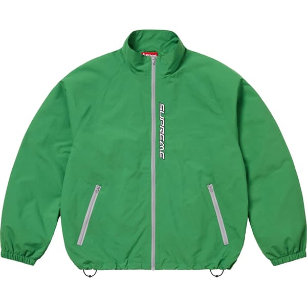 Supreme Contrast Zip Track Jacket - Green (front)