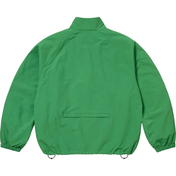 Supreme Contrast Zip Track Jacket - Green (front)