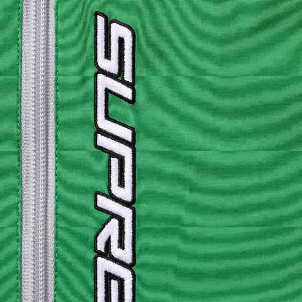 Supreme Contrast Zip Track Jacket - Green (front)
