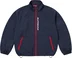 Supreme Contrast Zip Track Jacket - Navy (front)
