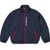 Supreme Contrast Zip Track Jacket - Navy (front)