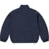 Supreme Contrast Zip Track Jacket - Navy (front)