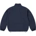 Supreme Contrast Zip Track Jacket - Navy (front)