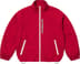 Supreme Contrast Zip Track Jacket - Red (front)