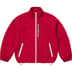 Supreme Contrast Zip Track Jacket - Red (front)