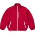 Supreme Contrast Zip Track Jacket - Red (front)