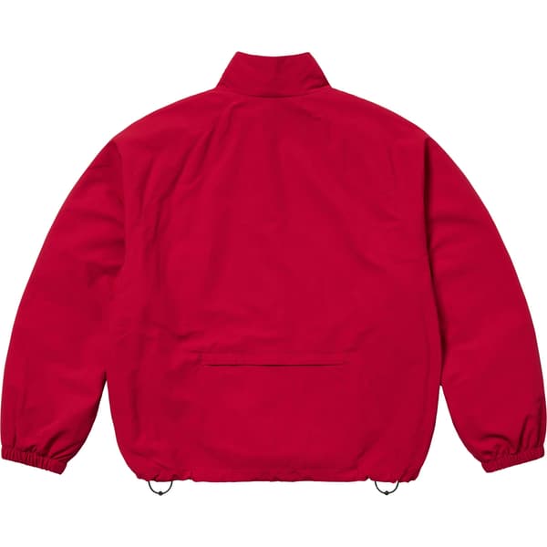 Supreme Contrast Zip Track Jacket - Red (front)
