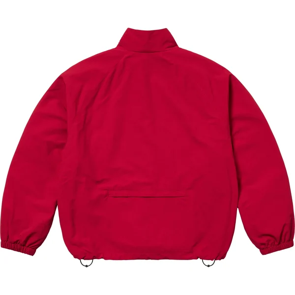 Supreme Contrast Zip Track Jacket - Red (front)