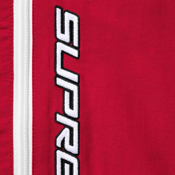 Supreme Contrast Zip Track Jacket - Red (front)