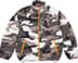 Supreme Contrast Zip Track Jacket - Snow Camo (front)