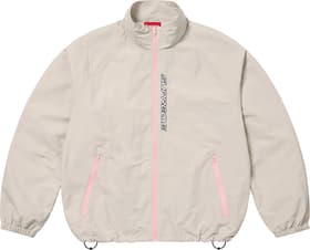 Supreme Contrast Zip Track Jacket Tan