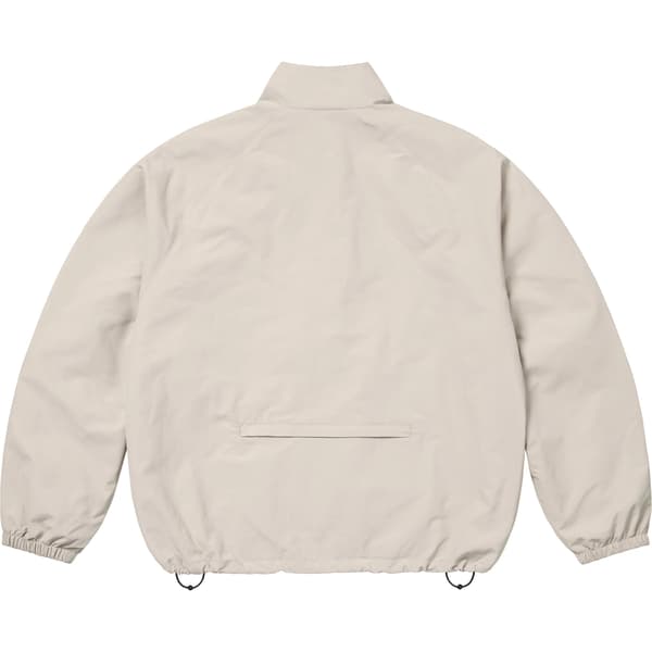 Supreme Contrast Zip Track Jacket - Tan (front)