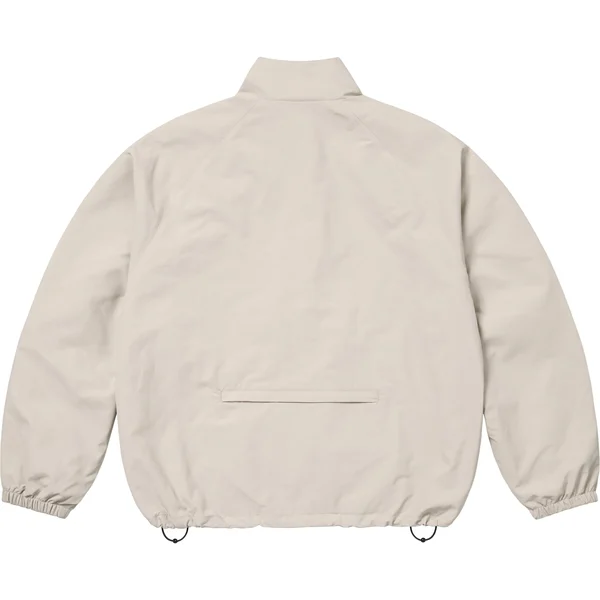 Supreme Contrast Zip Track Jacket - Tan (front)