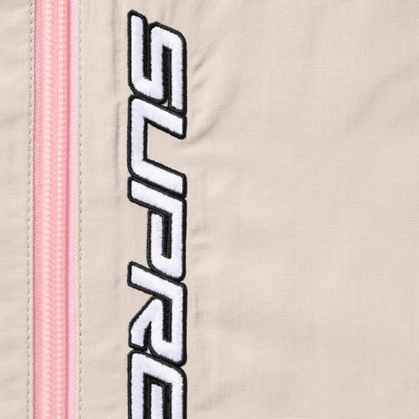 Supreme Contrast Zip Track Jacket - Tan (front)