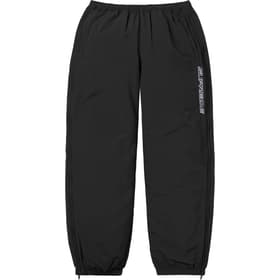 Supreme Contrast Zip Warm Up Pant Black
