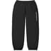 Supreme Contrast Zip Warm Up Pant - Black (front)