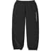 Supreme Contrast Zip Warm Up Pant - Black (front)