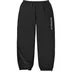 Supreme Contrast Zip Warm Up Pant - Black (front)