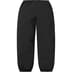 Supreme Contrast Zip Warm Up Pant - Black (front)