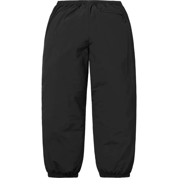Supreme Contrast Zip Warm Up Pant - Black (front)