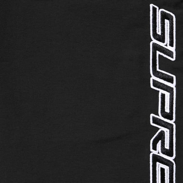 Supreme Contrast Zip Warm Up Pant - Black (front)