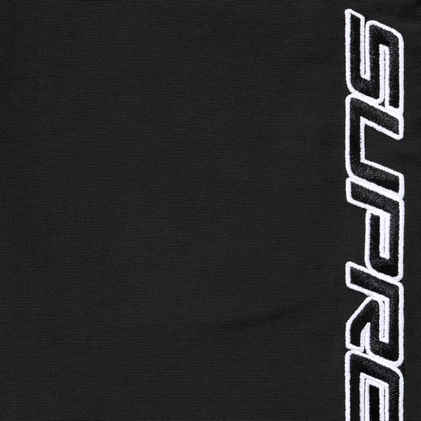 Supreme Contrast Zip Warm Up Pant - Black (front)