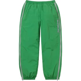 Supreme Contrast Zip Warm Up Pant Green