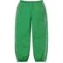 Supreme Contrast Zip Warm Up Pant - Green (front)