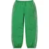 Supreme Contrast Zip Warm Up Pant - Green (front)